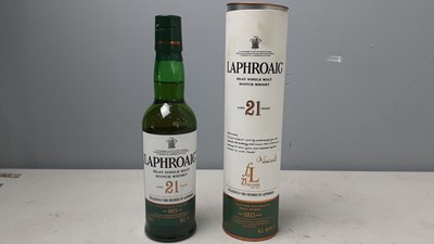 Lot 66 - Laphroaig 21 year old Islay single malt whisky
