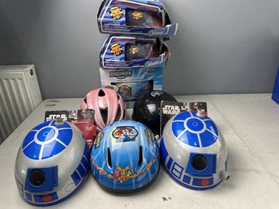 Lot 217 - 8 Kids Bike Helmets
