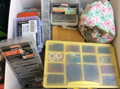 Lot 5 - A Box Of Nuts, Screws, Rubber Seals ETC
