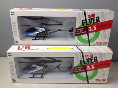 Lot 327 - Mini flyer rc helicopter x3