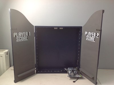Lot 210 - Dart board wall casing with leds