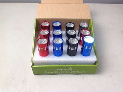 Lot 36 - Qty of new LED torches in display case