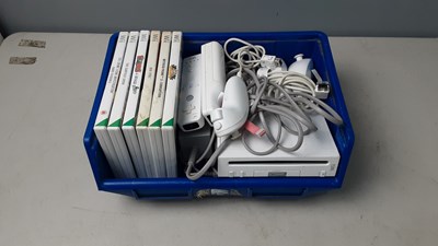 Lot 343 - Wii console with accessories and games