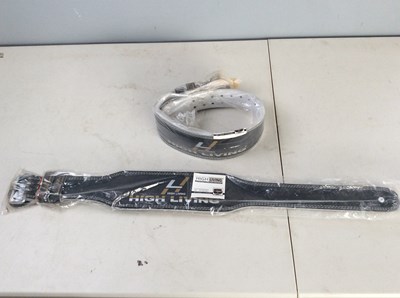 Lot 250 - Cage Full Of Weight Lifting Belts