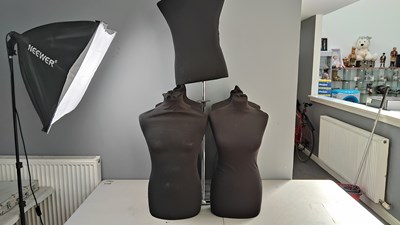 Lot 293 - Collection of 5 dressmakers maniquins
