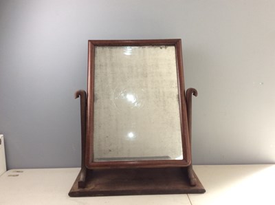 Lot 296 - Mirror With Wooden Base & Frame