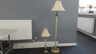 Lot 295 - Matching Floor & Table Lamp