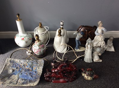 Lot 272 - Qty Of Ceramic Figures, Lamps & Various Items