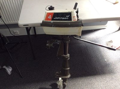 Lot 155 - Johnson 4HP 2 Stroke Short Shaft Outboard