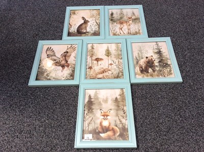 Lot 75 - Collection Of Woodland Animals Framed