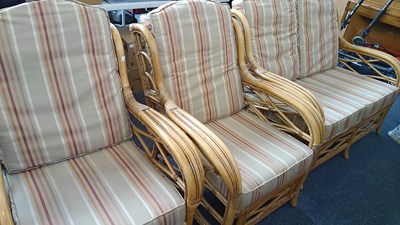 Lot 276 - Wicker style conservatory suite
