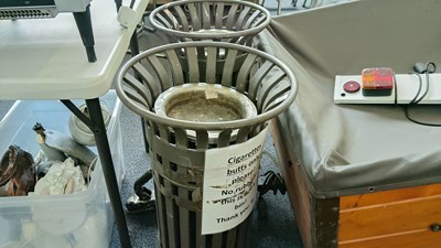 Lot 273 - 2 metal park ash trays
