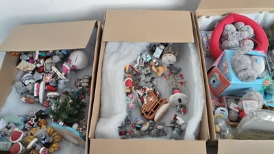 Lot 35 - 3 Boxes Of Teddy Bear Figures & Misc