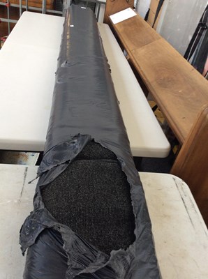 Lot 196 - Grey/Black 6x5 Roll Of Carpet