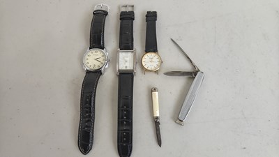 Lot 155 - Qty Of Watches & Penknives, Sekonda & Reflex