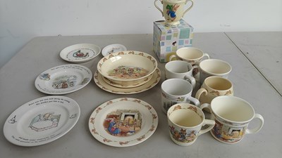 Lot 45 - Large Peter Rabbit Ceramic Set Including Bunnykins