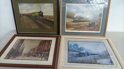 Lot 133 - 4 framed transport pictures