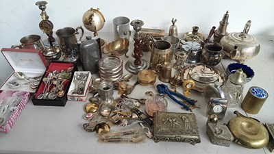 Lot 217 - Large collection of metal collectables