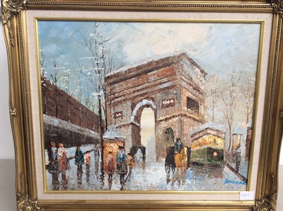 Lot 121 - Oil painting signed Kenneth framed in gold frame
