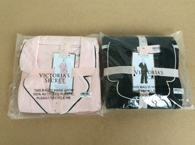 Lot 170 - Victoria secret signature black and pink pajama set Medium and Large