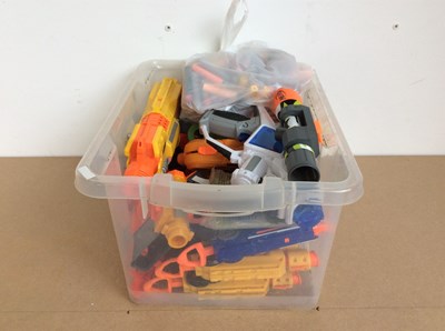 Lot 156 - Qty of nerf blasters with darts