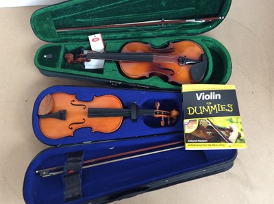 Lot 229 - Pair of violins