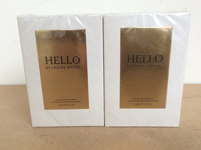 Lot 177 - Hello by Lionel Ritchie perfume spray x2