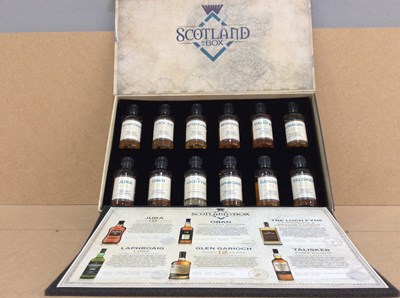 Lot 136 - Scotland In A Box, A Collection Of Mini Whisky’s