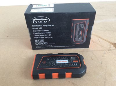 Lot 42 - ExceCar Portable Car Jump Starter Y29