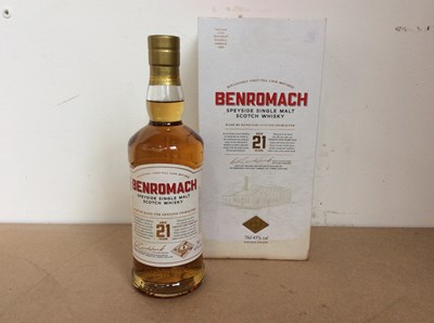 Lot 121 - Benromach 21 Year Old Speyside Single Malt Scotch Whisky 70cl