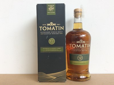 Lot 111 - Tomatin 12 Year Old Bourbon & Cherry Casks Highland Single Malt Scotch Whisky 1Ltr