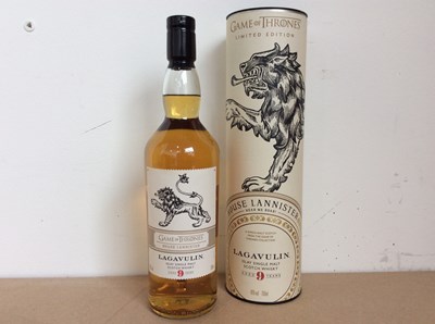 Lot 104 - Lagavulin 9 Year Old Game of Thrones House Lannister Edition Islay Single Malt Scotch Whisky 70cl