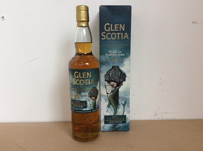 Lot 126 - Glen Scotia 12 Year Old Unpeated Palo Cortado Cask Limited Edition Campbeltown Single Malt Scotch Whisky 70cl