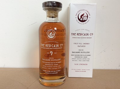 Lot 103 - The Red Cask Co Speyside 9 Year Old Single Malt From Daluaine Distillery