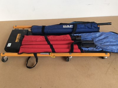 Lot 57 - Two Tyre Socket Bars & Mechanics Creeper Board