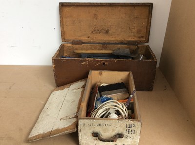 Lot 62 - 2 Wooden Toolboxes With Contents Inside