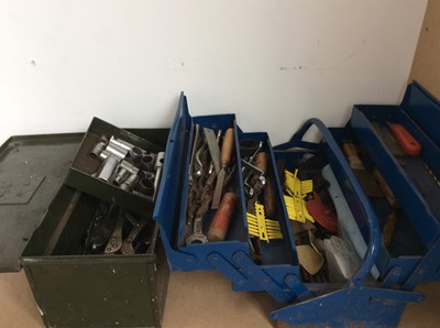 Lot 56 - Two Metal Toolboxes With Contents Inside