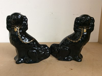 Lot 157 - Two Black Wally Dogs