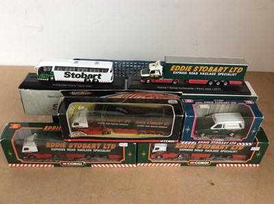 Lot 81 - Collection of corgi die cast model vechicles from Eddie stobart