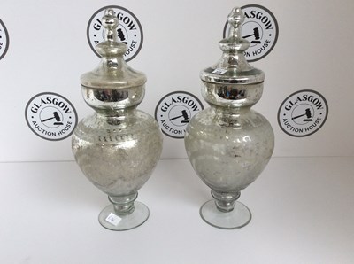 Lot 235 - Two Glass decorative vases