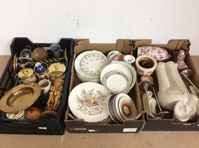 Lot 168 - Box Of Brass Items, Lighters & Other Items