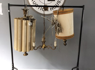 Lot 223 - Three Vintage Style Ceiling Lights