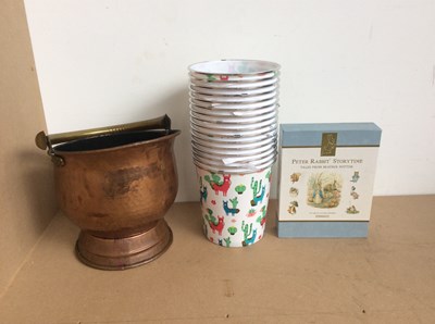 Lot 253 - Box of misc Including bins and books