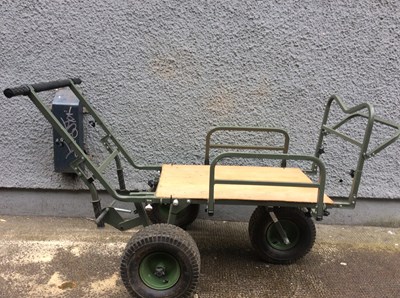 Lot 110 - Carp premium porter 3 wheeled trolley with heavy frame
