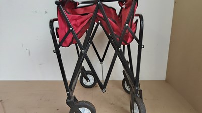 Lot 232 - Portable folding trolley red
