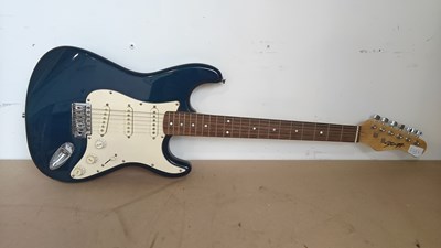 Lot 117 - Stagg blue electric guitar