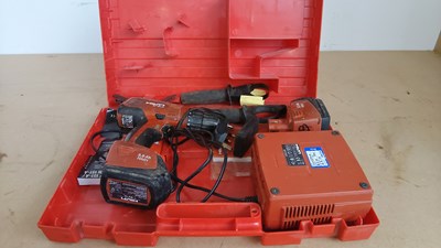 Lot 1 - Hilti sf 151-A drill with charger and battery in case working