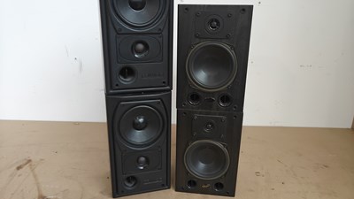 Lot 223 - 4 x bookshelf speakers