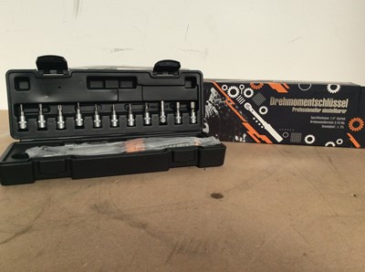 Lot 41 - Torque wrench with sockets etc