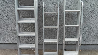 Lot 179 - 3 x 3 section loft ladders